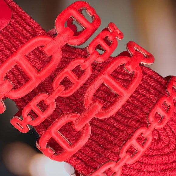 Hermes Ancone Espadrille Sandals EU 40 Most Expensive Leather Model - Picture 10 of 14